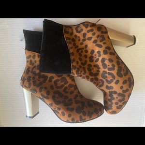 Cheetah Print Boot